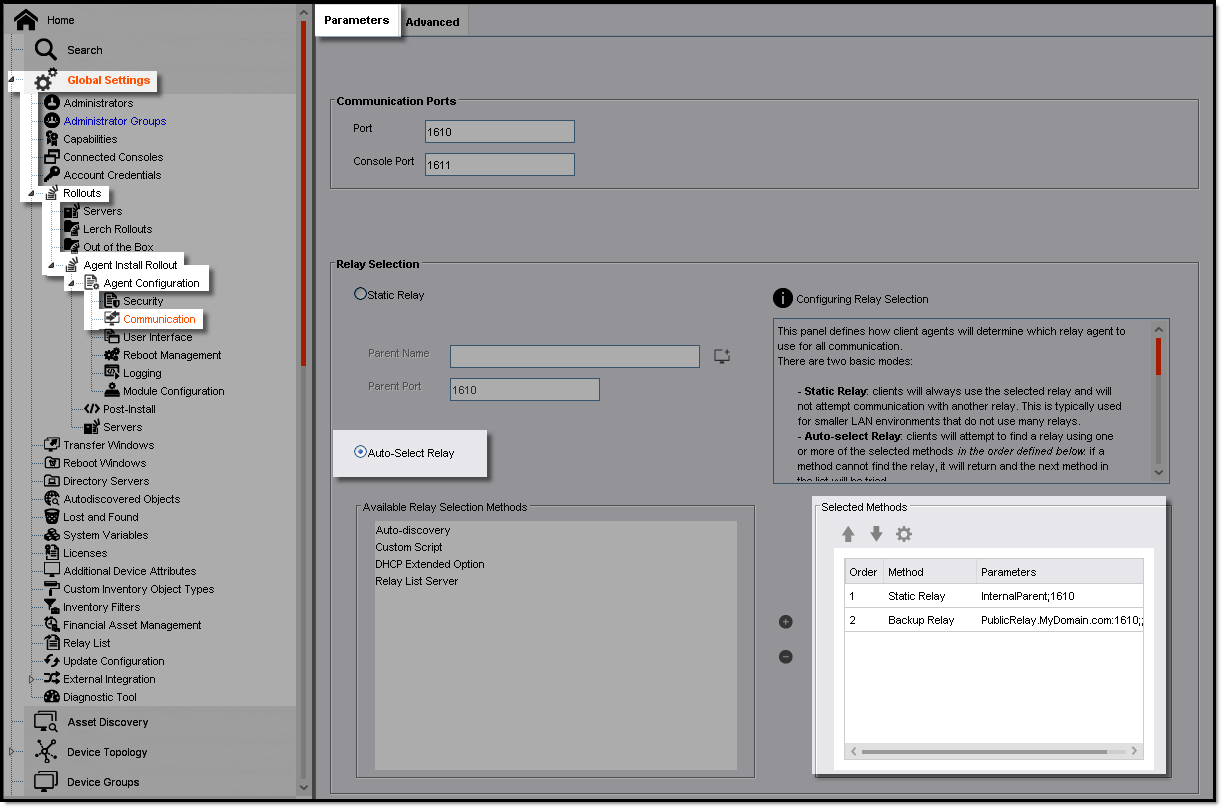 Rollout Communication Example