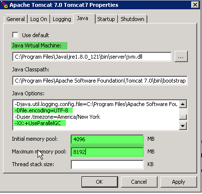 New Tomcat Configuration