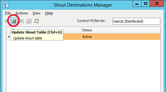 Update Shout Table