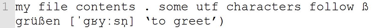 text used in example